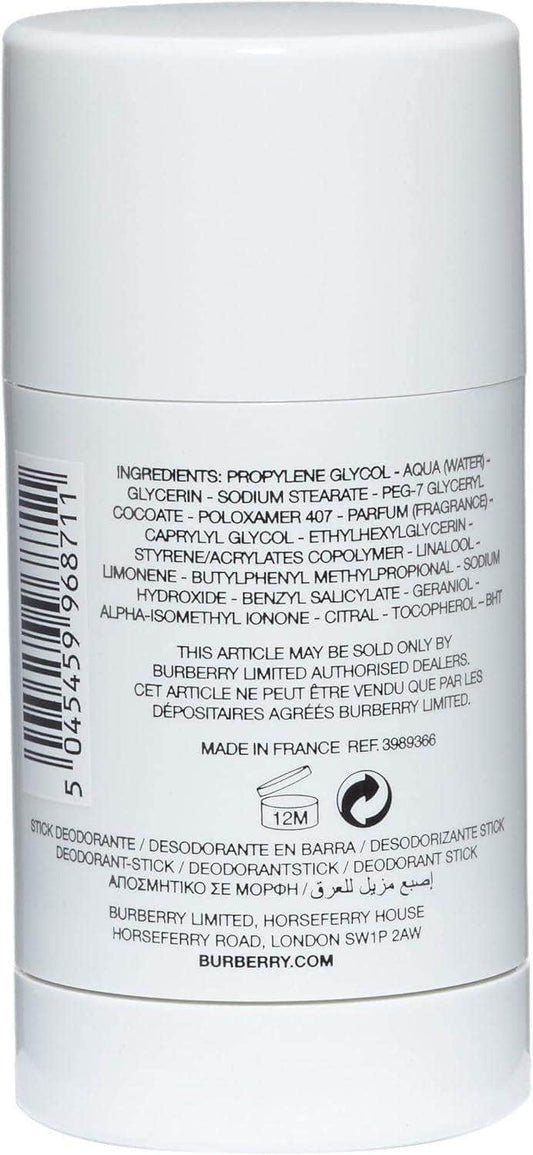 BURBERRY BURBERRY Brit Splash Deodorant Stick For Men, 75 ml Deodorant Stick