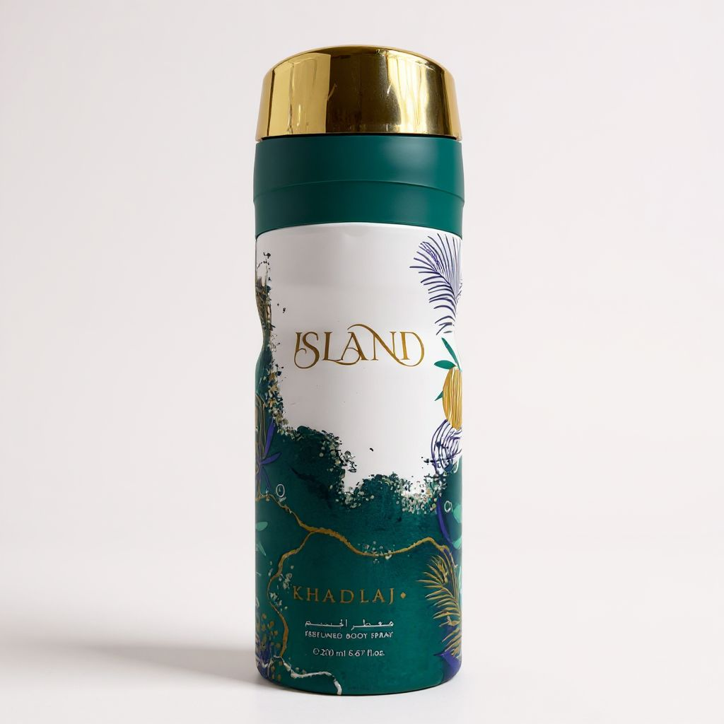 Khadlaj Island Body Spray 200ml tropical fragrance - Estilo Fresco Dubai