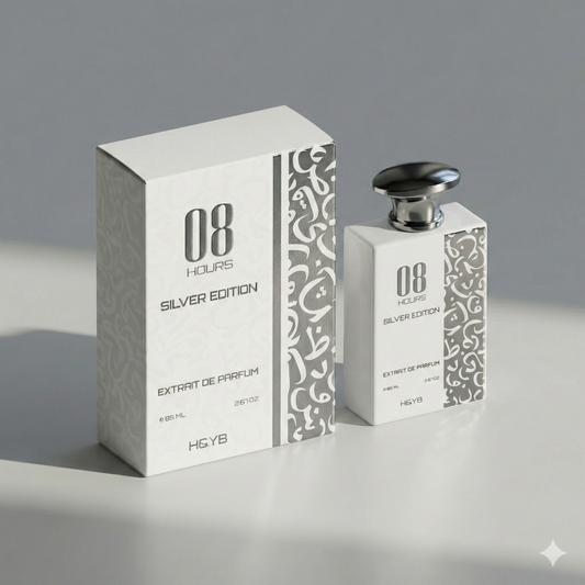 H&YB 08 Hours Silver Edition 85ml EDP perfume bottle - Estilo Fresco Dubai